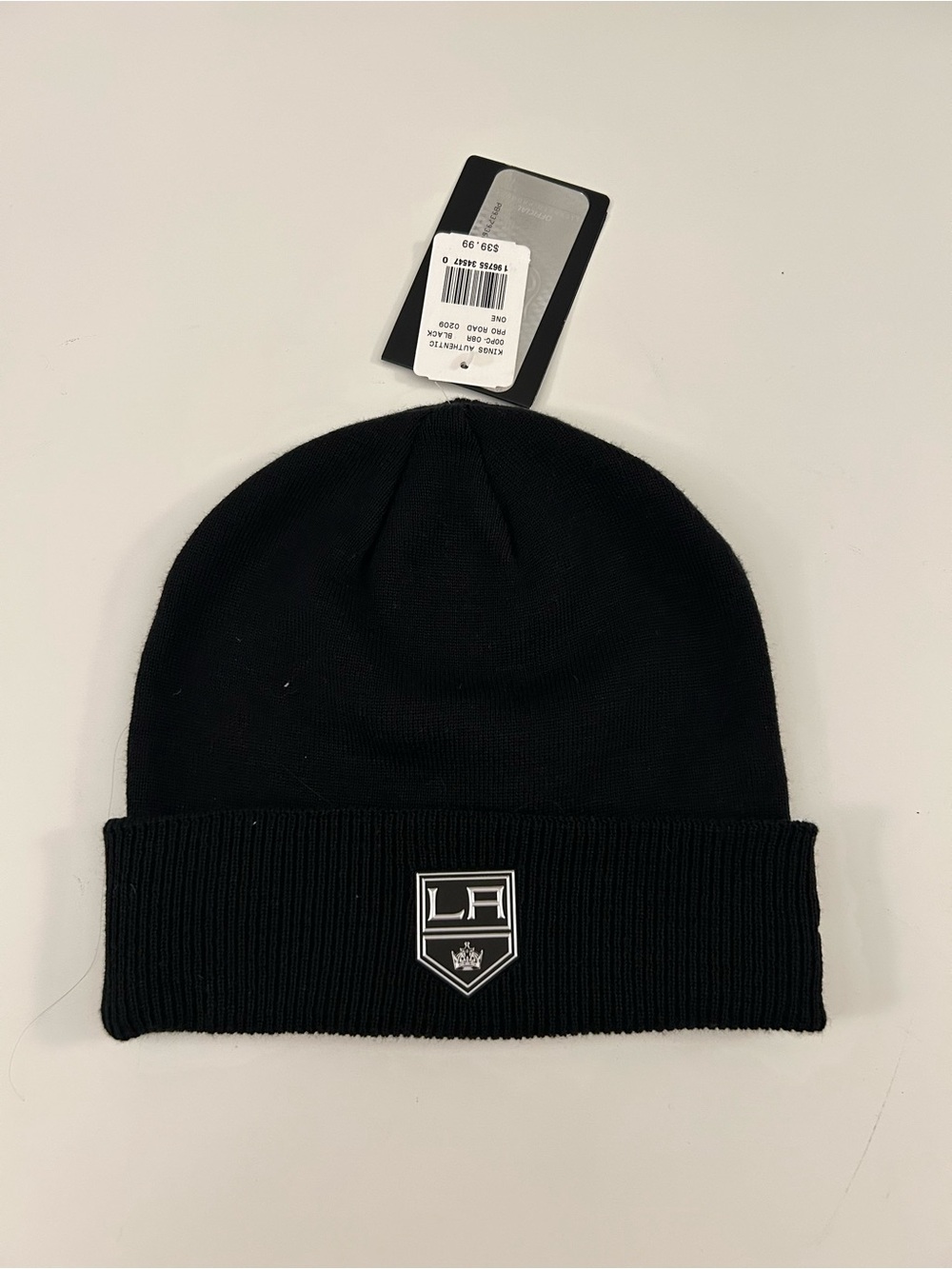Fanatics - LA Kings Logo Black Knit Beanie